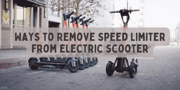 how to remove speed limiter on electric scooter